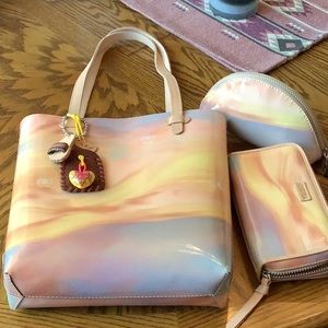 Consuela Dawn Tote, Wallet, and Make-up Bag